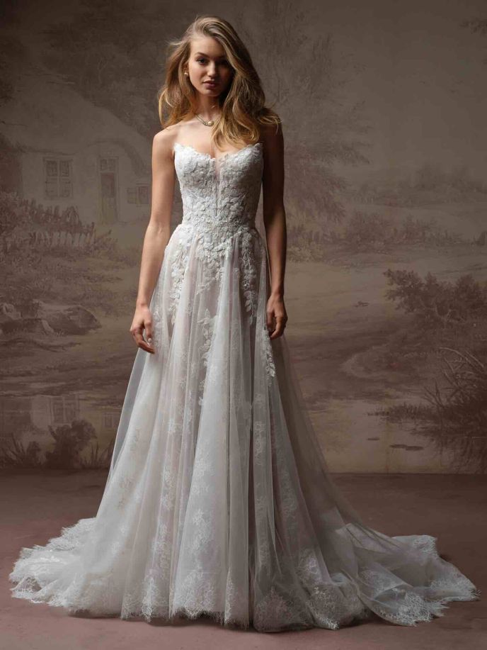Maggie Sottero 6 Hadley wedding A Line dress by Maggie Sottero