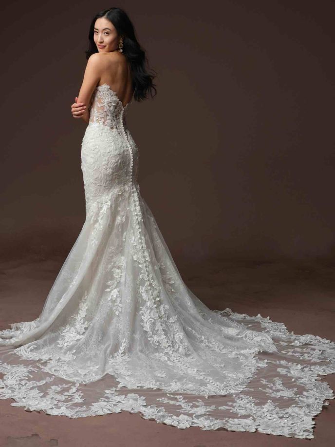 Maggie Sottero 14 Maggie Sottero Estelle Fit and Flare Wedding Dress F6MK141A01 Alt57 IV066