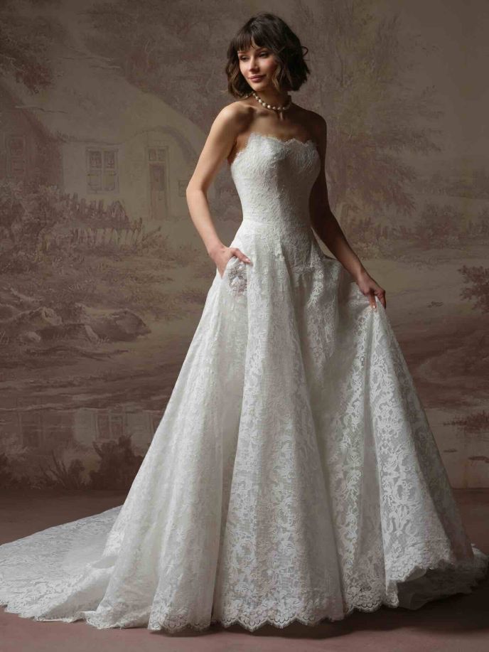 Maggie Sottero 10 Serena A line wedding dress Maggie Sottero
